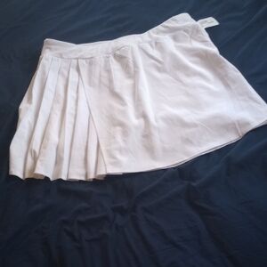 White Pleated Skirt